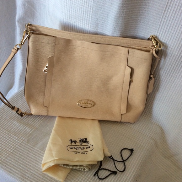 Coach Handbags - Coach Leather Shoulder Bag Peach Rose
